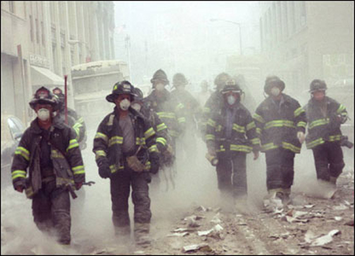Firemen as first responders on 9/11.