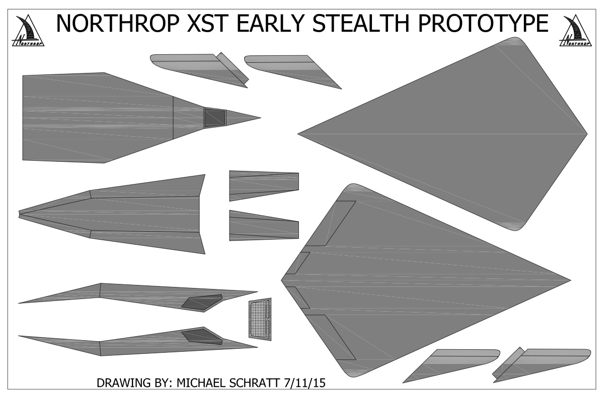 A nice set of drawings for building your own little Stealth aircraft.